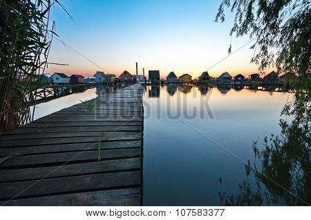 Floating village on a lake in Bokod Hungary
** Note: Visible grain at 100%, best at smaller sizes