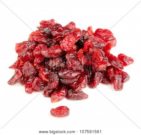Dried Cranberry Isolated On White Background