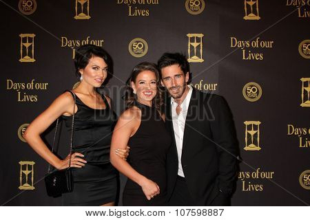 LOS ANGELES - NOV 7:  Guest, Mandy Beemer, Brandon Beemer at the Days of Our Lives 50th Anniversary Party at the Hollywood Palladium on November 7, 2015 in Los Angeles, CA