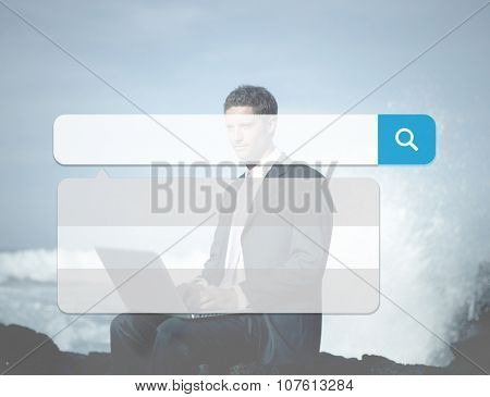 Search Box Technology Internet Browse Browsing Online Concept