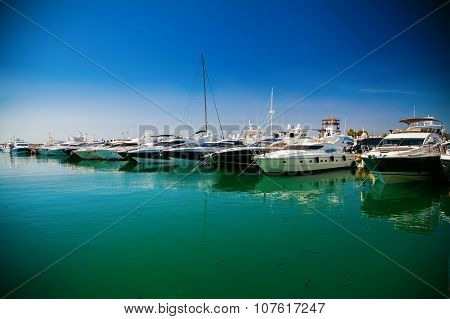 Luxury Yachts In A Port Of Portals Nous