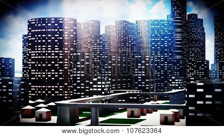 Concrete jungle - urban panorama