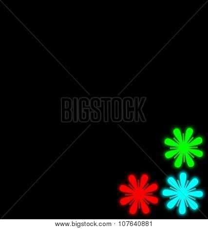 Self-illuminated Flowers