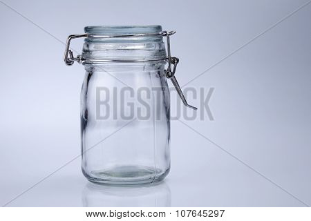 air thight jar on the white background