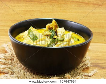 green curry fish balls is thai cuisine