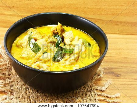 green curry fish balls is thai cuisine