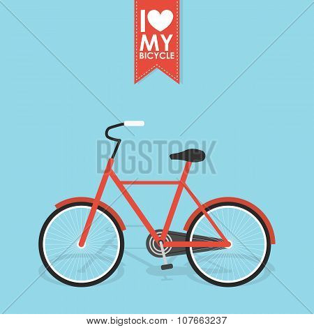 Retro Illustration Bicycle