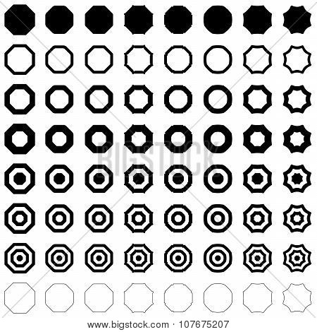 Octagon polygon set
