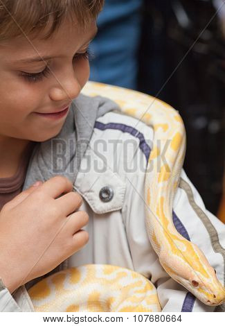 Boy With The Python