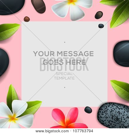 Health and beauty template, spa concept