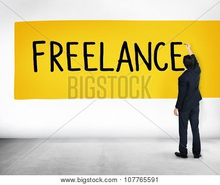 Freelance Part time Outsources Job Employment Concept