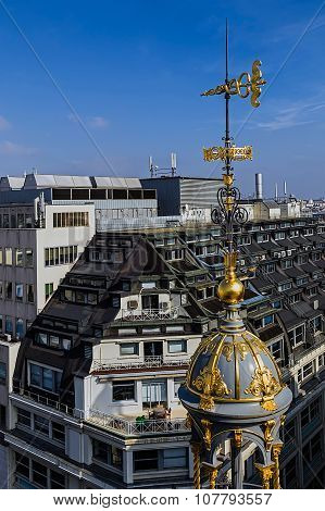 Aerial View From The Terrace Of Store Printemps, Paris 1
