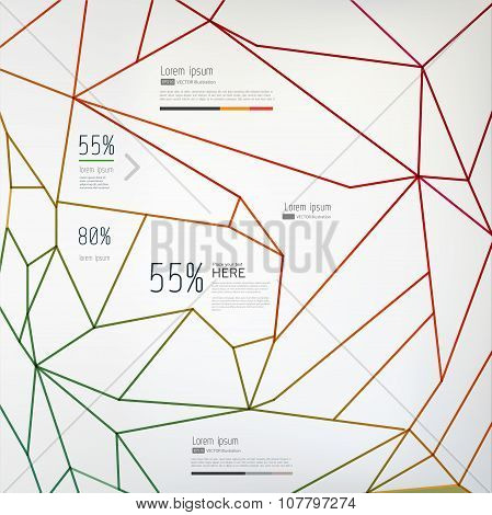 Vector, modern, element on light background