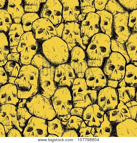 grungy skull pattern