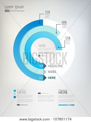 Vector, modern, abstract infographics elements.