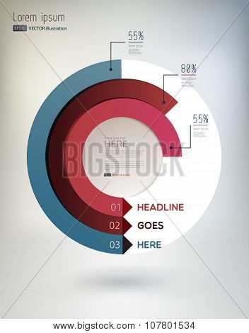 Vector, modern, abstract infographics elements.