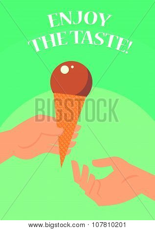 Vector flat summer illustration