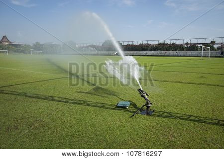 Greensward field background
