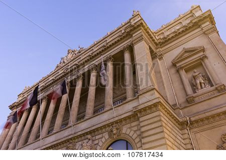 Palais De La Bourse In Marseilles, France
