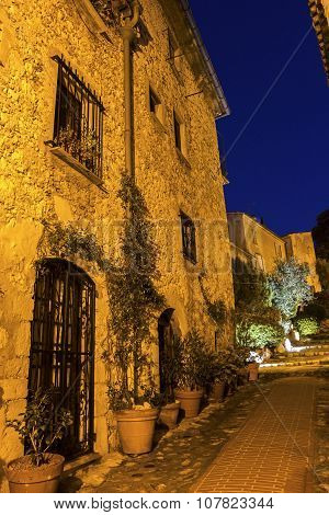 Street In La Turbie In France