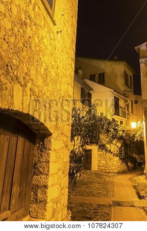 Street In La Turbie In France
