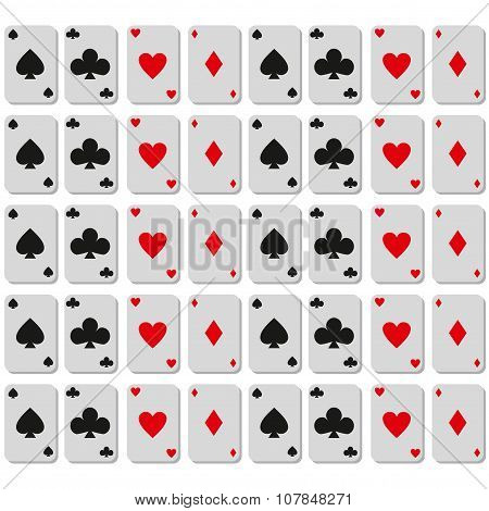 Casino Flat Cards Background