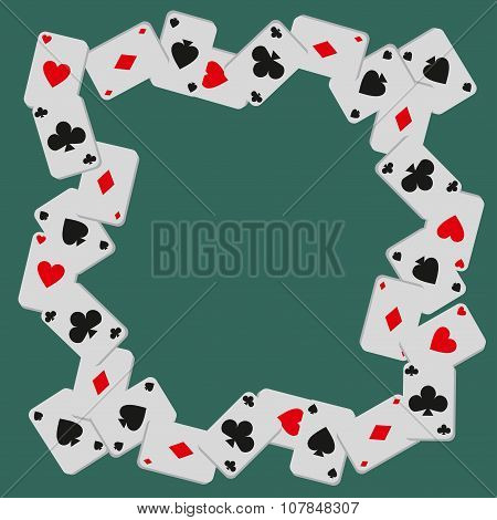 Casino Flat Cards Background