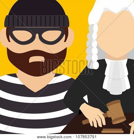 Law and legal justice graphic