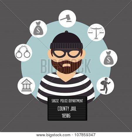 Law and legal justice graphic
