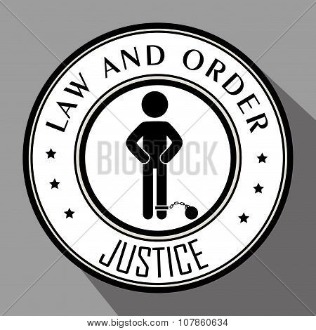 Law and legal justice graphic