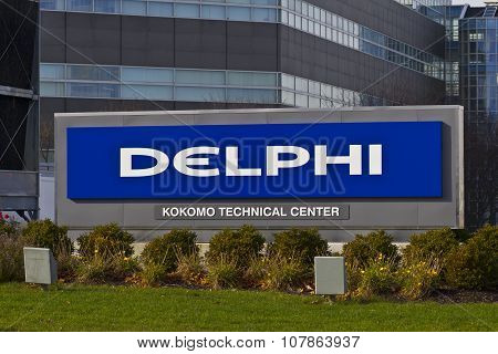 Kokomo - November 2015: Delphi Automotive CTC Building.
