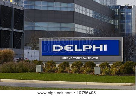 Kokomo - November 2015: Delphi Automotive CTC Building.
