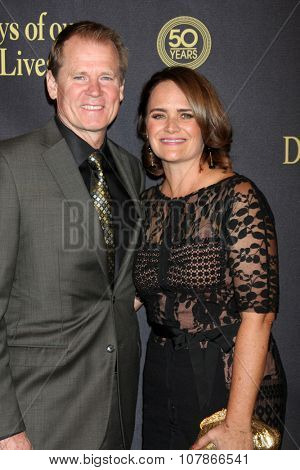 LOS ANGELES - NOV 7:  David Wallace, Lisa Trusel at the Days of Our Lives 50th Anniversary Party at the Hollywood Palladium on November 7, 2015 in Los Angeles, CA