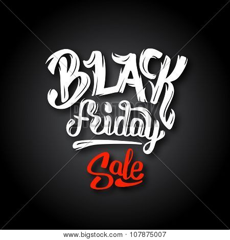 Black Friday Sale. Vector banner template.