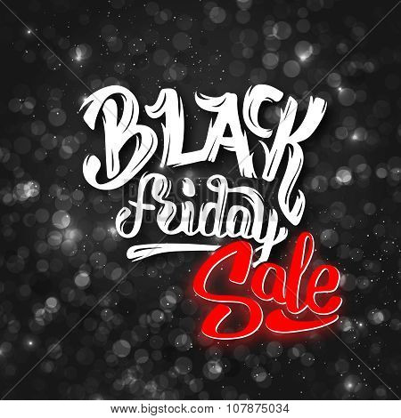 Black Friday sale background with bokeh