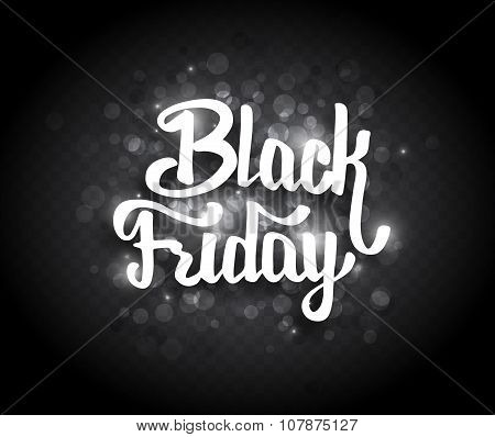 Black Friday sale background with bokeh