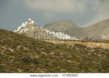 White Village On The Cliff