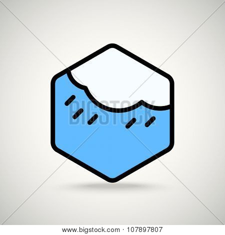 Cloud with the rain. Appication or web interface icon