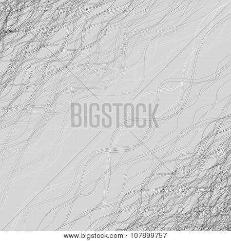 Gray Background With Lots Of Wavy Lines