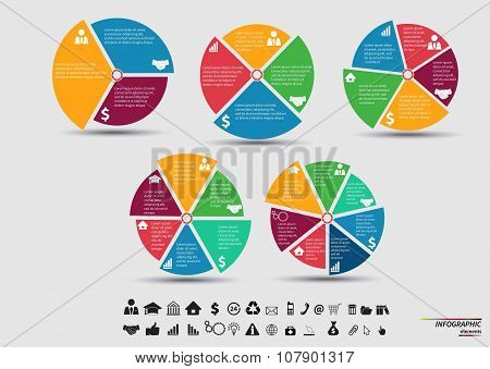 Vector Template for cycle diagram, graph, presentation and round chart