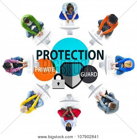 Security Protection Secrecy Privacy Firewall Guard Concept