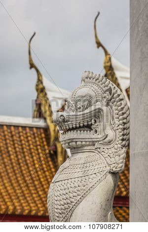 He Marble Temple, Wat Benchamabopit Dusitvanaram In Bangkok, Thailand