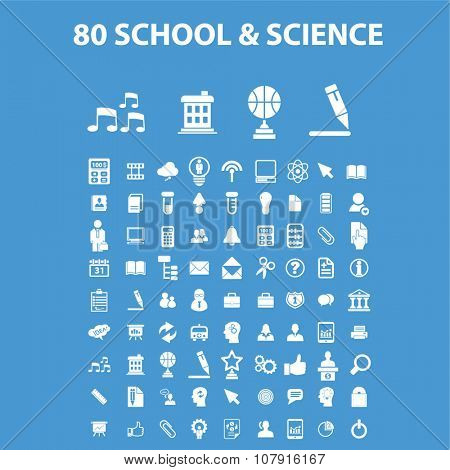 school, learning, education, icons, signs vector concept set for infographics, mobile, website, application
