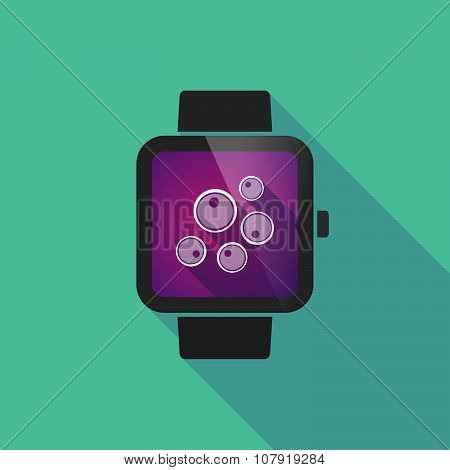 Smart Watch Vector Icon With Oocytes