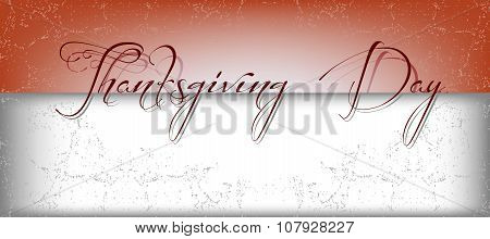 Thanksgiving Day Element Banner Template