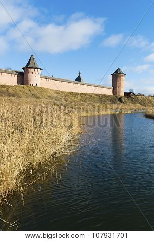 Saviour and St. Euthymius monastery in Suzdal founded in 1350. Golden Ring of a Russia Travel