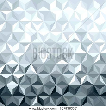 Metal Silver 3D Geometry Low Poly