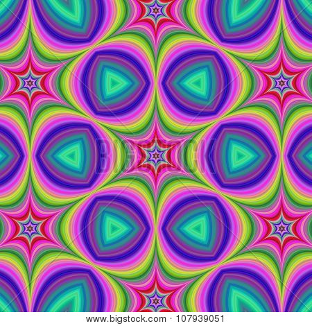 Colorful hexa star background