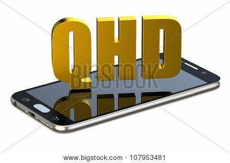 Qhd Concept With Smartphone