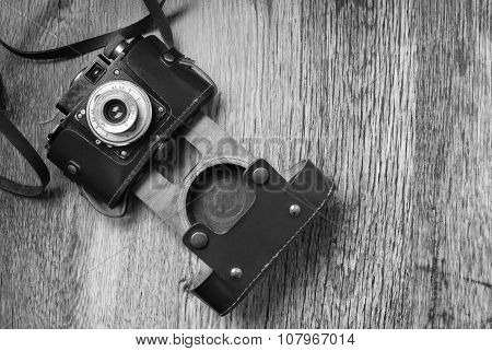 vintage old film photo camera